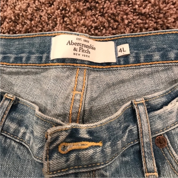 Abercrombie & Fitch Light Blue Jeans Abercrombie & Fitch 4x33.5 0174 - Picture 3 of 4